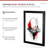Alison Kingsgate Modern 100x60cm Black Picture Frame with Perspex Front view 5