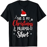 Funny Christmas PJ Pajama Men Women PJS for Family T-Shirt