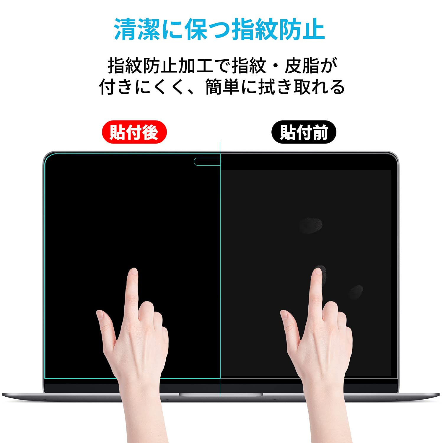 MacBook Pro 13 Inch 2020 / 2022 Screen Protector, Touch Bar, Trackpad, Blue Light Film, LCD Protective Film, Antibacterial, Ultra Transparent