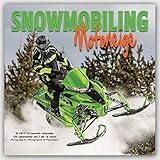 Snowmobiling 2017 by Wyman 12inch x 12inch Hanging Square Wall Photographic Winter Sports Snowmobile by 