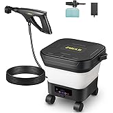 ZMULB Portable Pressure Washer, Cordless Power Washer with 3.2Gal Water Tank, 522 Max PSI, 23FT Hose, 20000mAh Lithium Battery, 6 in 1 Nozzle, for Cars/Camping/Home/Outdoor