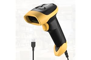 Handheld USB 1D 2D Barcode Scanner Reader for Computers, NetumScan Handheld Wired Automatic QR Bar Code Scanners for Mobile Payment, Store, Supermarket, Warehouse