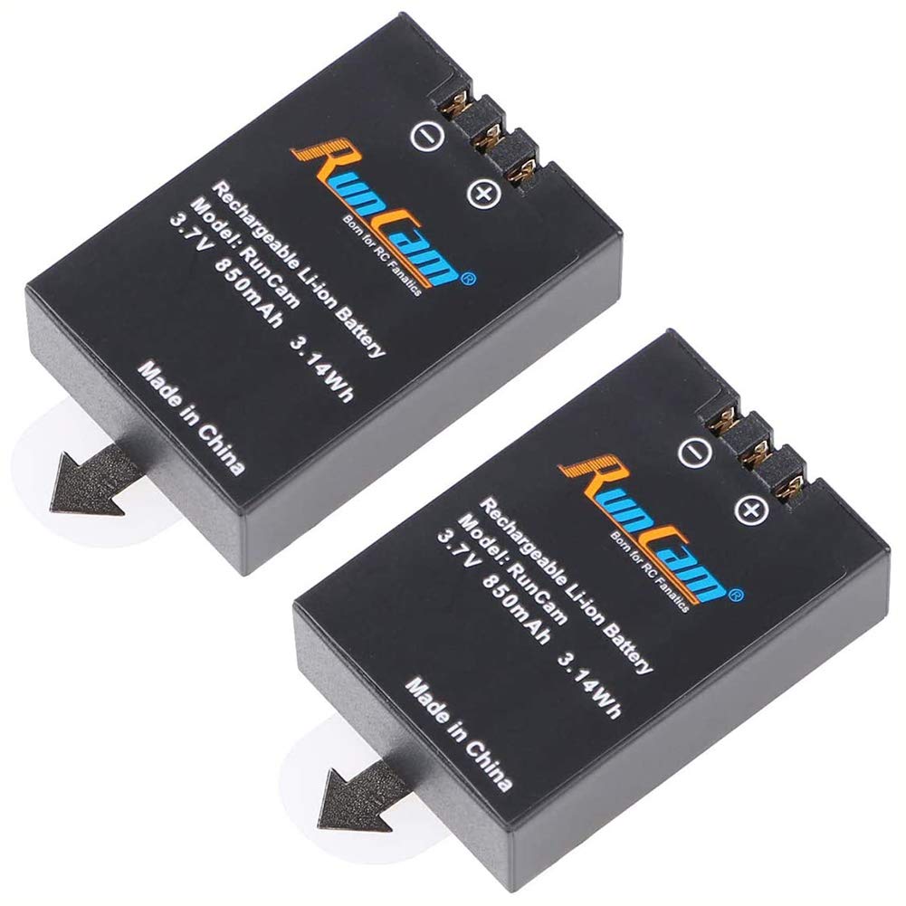 RunCam 850mAh 3.7V Removable Camera Battery 6 2 2