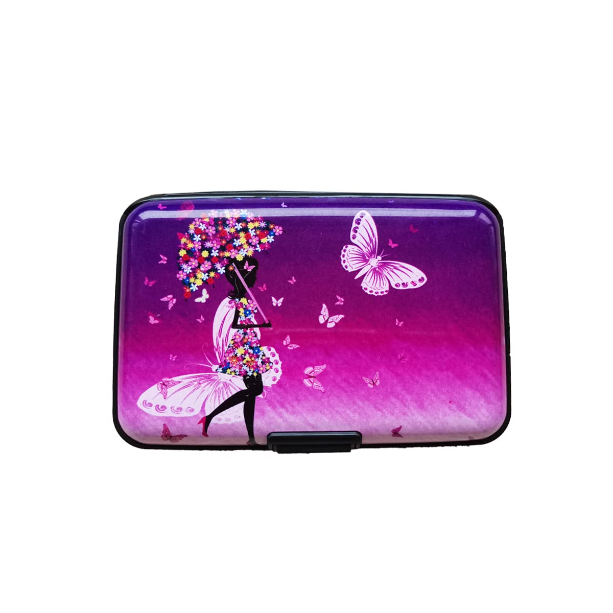 EZZLife RFID Blocking Card Case Wallet, 6 Slots Aluminum Portable Travel Identity ID/Credit Card Safe Protection Card Holder Hard Case for Men and Women-04