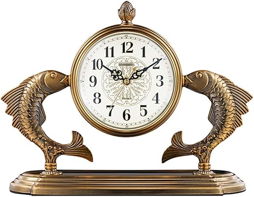 MLL Relojes de Mesa para Sala de Estar, Reloj de Escritorio Retro