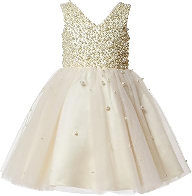 champagne girl dress
