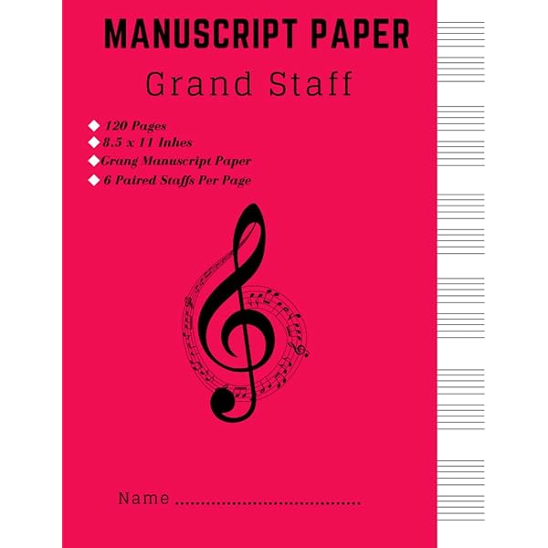 amazon-com-manuscript-paper-grand-staff-music-stave-notebook-12-wide-staves-per-sheet-100-blank-pages-8-5-x-11-standard-notation-musical-composition-in-a-bound-book-9798501363670-schubert-jeff-books for Free Printable Grand Staff Paper Amazon.com: Manuscript Paper Grand Staff: Music Stave Notebook | 12 wide staves per sheet | 100 blank pages 8.5 x 11 | Standard notation musical composition in a bound book: 9798501363670: Schubert, Jeff: Books for Free Printable Grand Staff Paper
