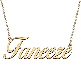 HUAN XUN Customized Custom Simple Any Name Necklace