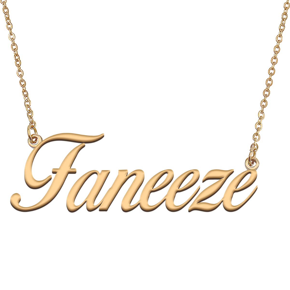 HUAN XUN Customized Custom Simple Any Name Necklace