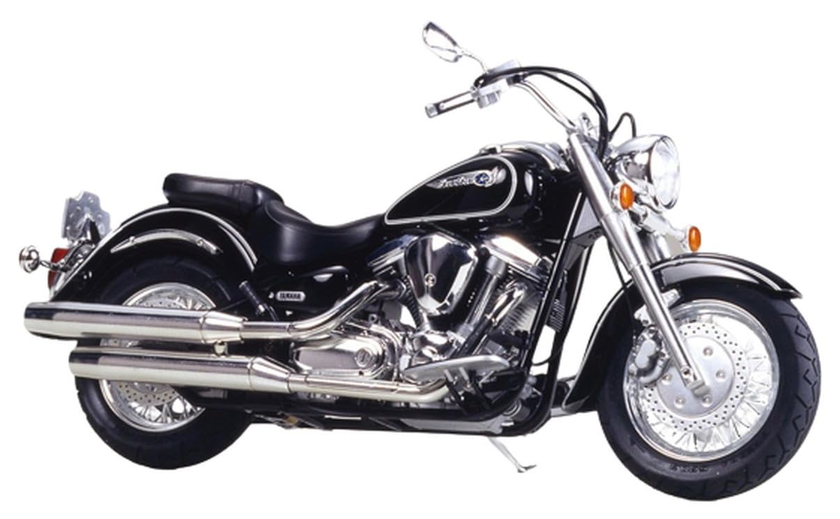 TAMIYA 300014080-1:12 Yamaha XV1600 Road Star, Black/White