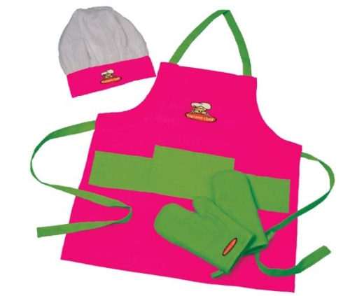 Curious Chef Child Chef Textile Set, 4-Piece