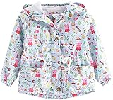 Quick Dry Lightweight Kids Baby Girls Fall Hooded Paige Coat Jacket-2-3T