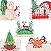 Buytra 5 Pack Christmas Cards Set 3D Pop-up Greeting Card for Xmas,Festival,Birthday,Thank you,Anniversary and More including Chirstmas Tree,Snowman,Reindeer,Bell