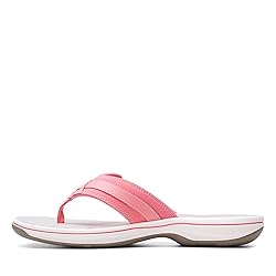 Clarks Women's Breeze Sea Flip-Flop, Bright Pink