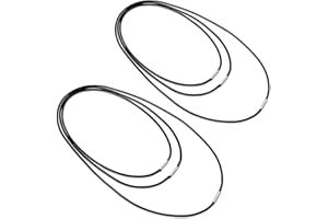 Bewudy 6pcs Leather Necklace Cord, Woven Rope Chain Men Waterproof Black Braided Leather Cords with Clasp Pendant Rope for Men Women