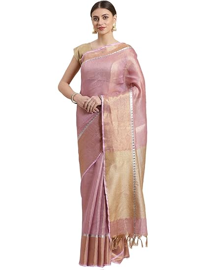 Linen Handwoven Saree and Blouse ALBGSA0027