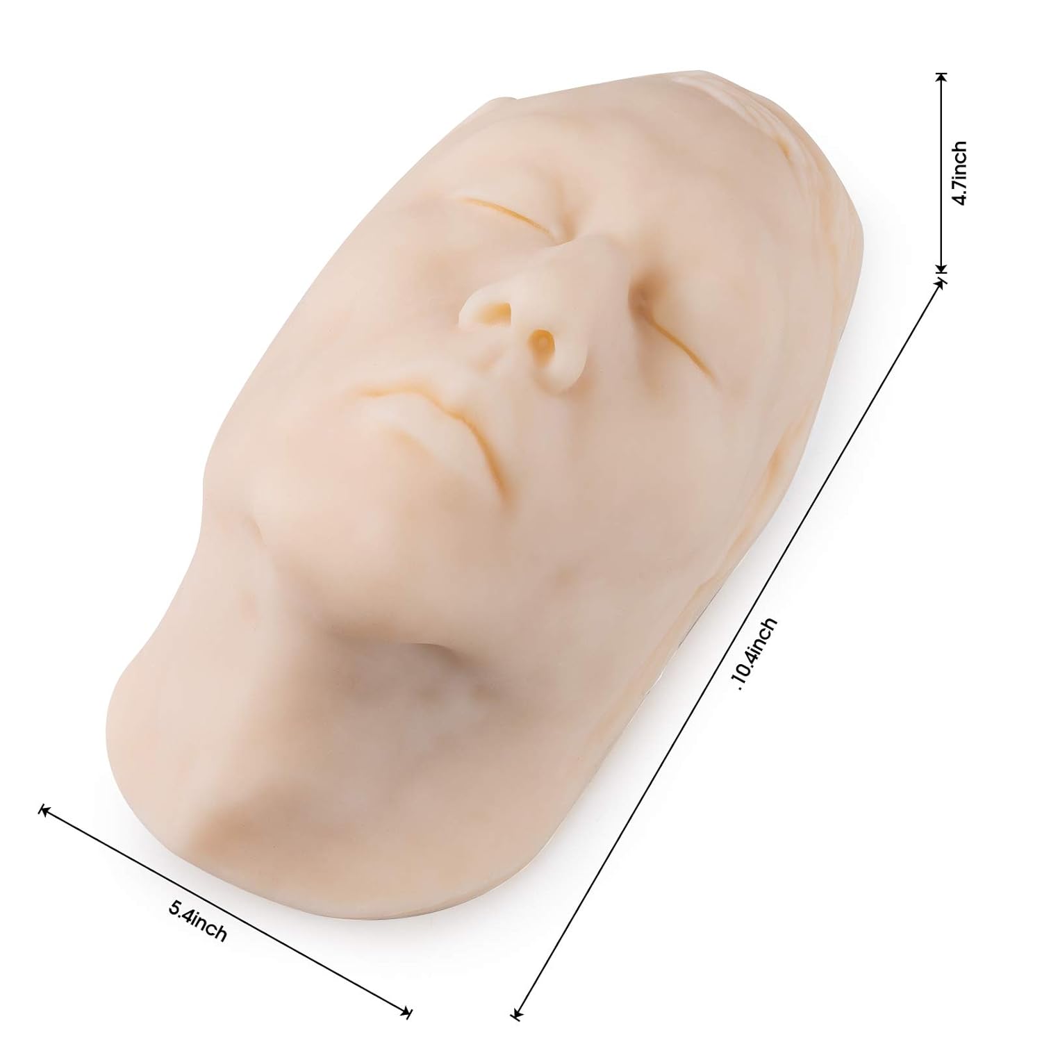 SHRFC Injection Training Mannequin Face Model,Silicone Head Facial