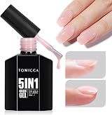 TOMICCA 5-in-1 Builder Nail Gel 15ML Milky Pink UV/LED Extension Gel view 7