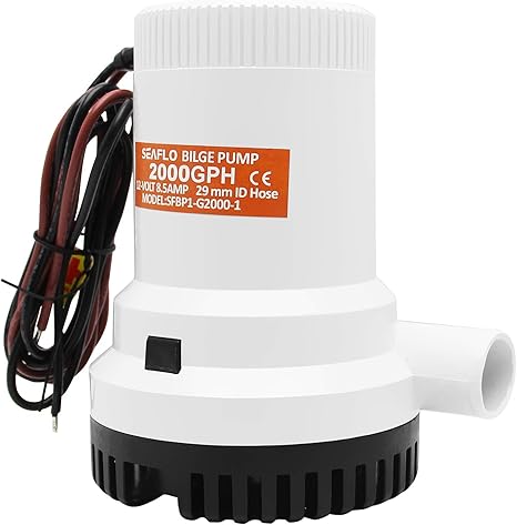 Amazon Co Jp Huanyu ビルジポンプ 水中ポンプ 最大揚程6m 吐出量7570l H 海水ポンプ 漁船 海水 川 43 耐熱 密閉防水型 低騒音 業務用 Dc12v Diy 工具 ガーデン