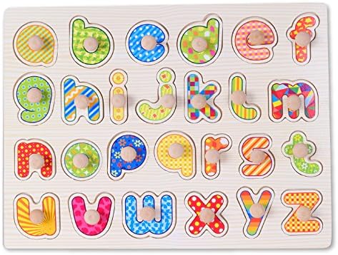 Anythury 4 piece Little star Kid Early Educational Toys Baby Hand Grasp Wooden Puzzle Toy Alphabet Learning Education Child Wood Jigsaw Toy(Style-2)