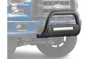 Barricade Off-Road HD Bull Bar in Textured Black with Skid Plate & 20" Dual Row LED Light Bar Fits Ford F-150 2004-2020 Excluding Raptor
