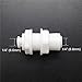 JIUWU White Fittings Bulkhead Connector 1/4-Inch Tube Quick Connect RO Water Filter Pack of 5