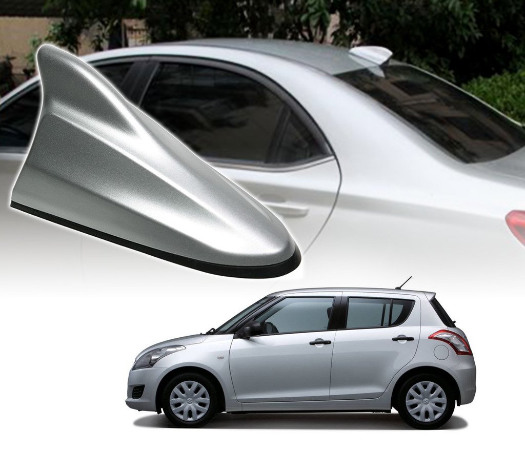 Auto Pearl Silver Shark Fin Signal Receiver Antenna Compatiable with Swift Model