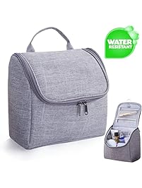Toiletry Bag Hanging Toiletry Bag Travel Toiletries Cosmetic Bag with Handle and Hook Travel Toiletry Organizer for Men and Women Travel Accessories Water Resistant with Mesh Pockets Shower Bag