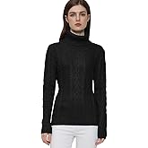 v28 Sweaters for Women Turtleneck Tunic Cable Knit Fall Winter Warm Pullover Fitted Sweater