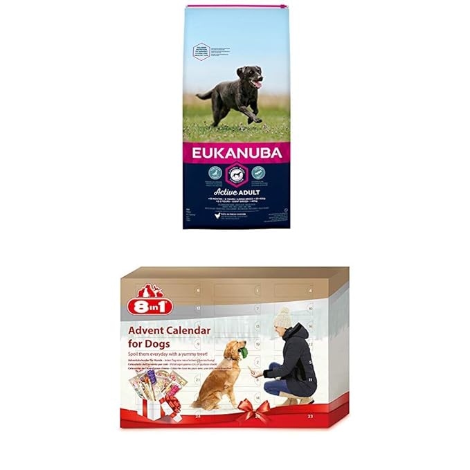 Eukanuba Adult Hundefutter für große Rassen mit neuer und verbesserter Rezeptur – Trockenfutter für Hunde im Alter von 18 Mon