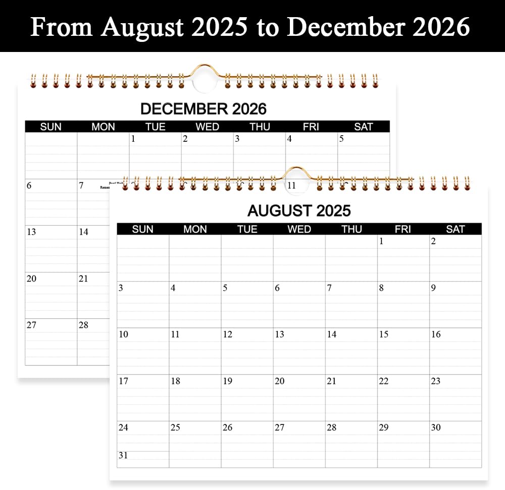 Aesthetic Desk Calendar 2025-2026 - Runs June 2025 Until December 2026 - Beautiful Small Flip Desktop Calendar For Easy Organizing P 141947593