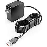 65W Charger Compatible with Lenovo Yoga 700 700-11ISK 700-14ISK 80QD 80QE Yoga 900 900-13ISK 900-13ISK2 Yoga 3 4 Pro 80MK 80UE Laptop Power Supply Adapter Cord