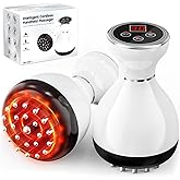 Lymphatic Drainage Massager & Anti Cellulite Massage Tool, Helps Reduce Stretch Marks & Cellulite, for Legs, Arms & Belly, Body Sculpting Machine with Microcurrent & Red-Light & Heat & Vibration