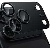 WSKEN for iPhone 18 Pro Camera Lens Protector - Military Grade Design | Strong Adhesion, Shatterproof Matte Metal Aluminum Alloy, Tempered Glass Camera Screen Protector Cover for iPhone, Black