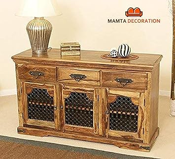 Mamta Decoration Rosewood Sheesham Wood Sideboard Storage Cabinet