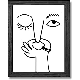 Namoset Funny Bathroom Wall Art Black and White Minimalist Decor Canvas Printed Humorous Bathroom Pictures Wall Decor Modern Artwork Bad Smell Toilet Picture for Restroom Decoration 8x10 Inch