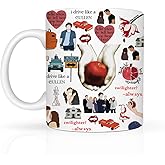 Twilight Merch Coffee Mug, Vampire Merch, Edward Vampire Gift, TV Show Inspired Gifts for Girls, Vampire Lover, Edward Bella Fans, Movie Lovers, 11 oz Ceramic Cup