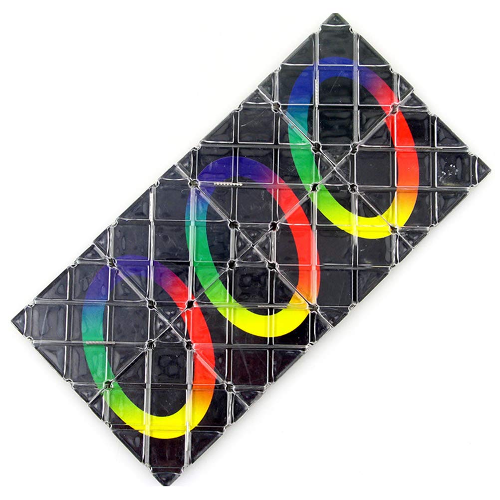 Mrisata 6 7 8 9 10 11 Year Old Boy Gifts: Cubes Toys for Kids Age 8-12 Birthday Presents for Girls Boys Autism Travel Magic Cube for Children Fidget Puzzles Smart Games Toy (Black A)