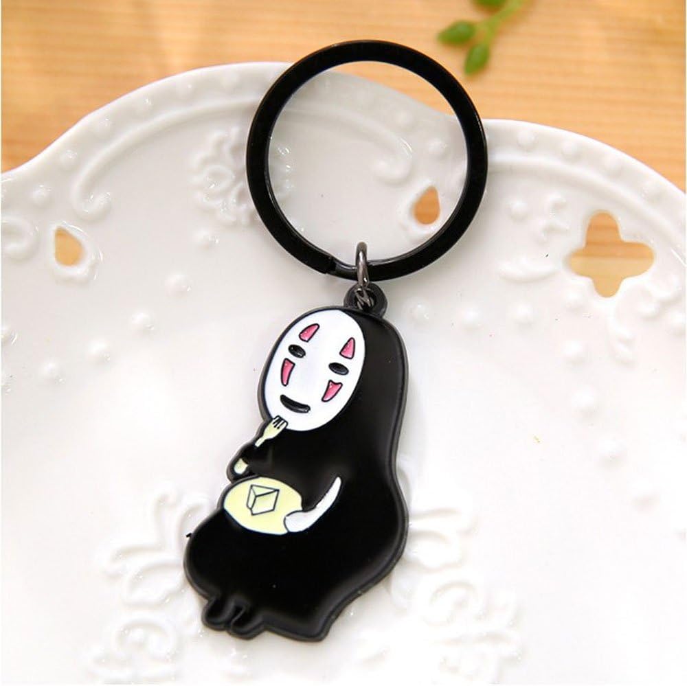Spirited Away No Face Dish Food Keychain
