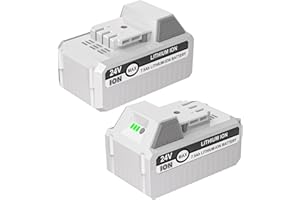 BAYHON 2 Pack 7.5Ah Lithium-ion Replacement Batteries Compatible with Sun Joe and Snow Joe 24V Battery 24VBAT-LTX 24VBAT-LTW 24VBAT-LTE 24VBAT-LT 24VBAT 24V-X2-SB18