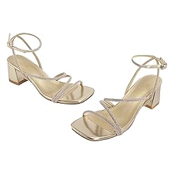 Shoe'N Tale Strappy Heels for Women Low Chunky