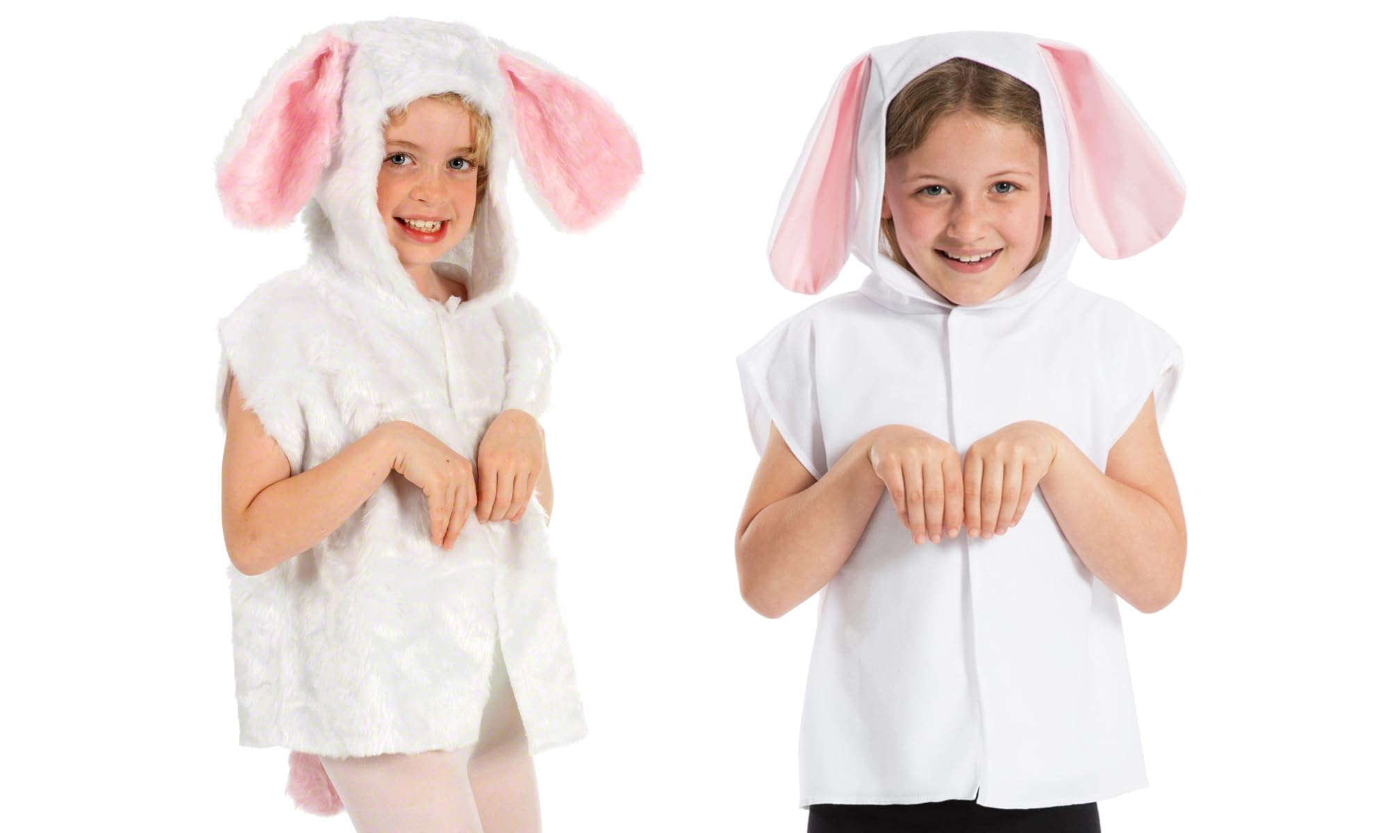 Charlie Crow White Rabbit costume lite for kids one size 3-8 Years.