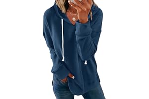 Syellowafter Women Casual Hoodie Long Sleeves Fashion Pullover Sweatshirts Loose Fit Tunic Winter Tops Comfy Shirts