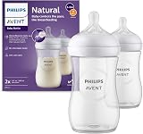Philips Avent Natural Response Baby Bottle 260ml 2 Pack SCY903/02 BPA Free