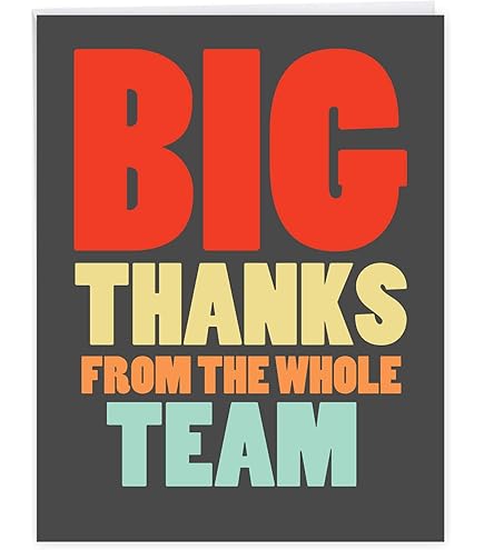 J9689 Jumbo Funny Thank You Card: Big Thank You with Envelope