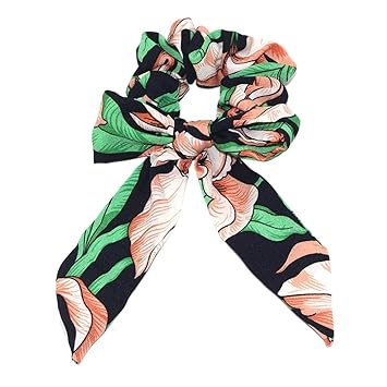 Amazon Com Torry Elegant Ribbon Bow Hair Ties Women Boho Floral
