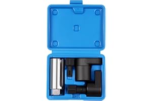 ACZCR 5 Pcs Automotive Sensor Socket Set 1/2" and 3/8" Drive 7/8" 22mm Universal Sensor Socket Wrench Remover Tool and Thread Chaser Set