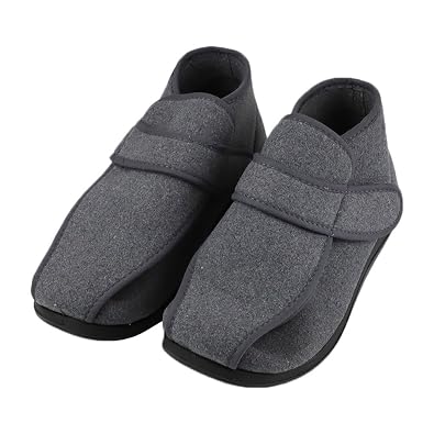 extra wide men's slippers for swollen feet