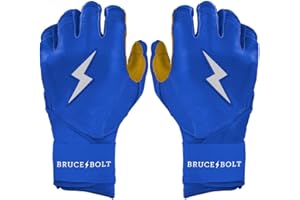 BRUCE BOLT Original Series Long Cuff Batting Gloves - Multiple Colors - Adult & Youth Sizes