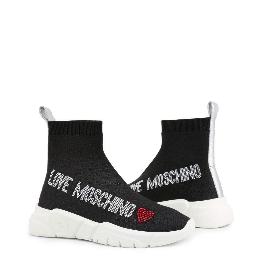 love moschino high top trainers